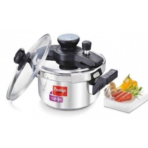 Prestige Clip On Series Stainless Steel Multi-Tasking Pressure Cookware - 3 Litre